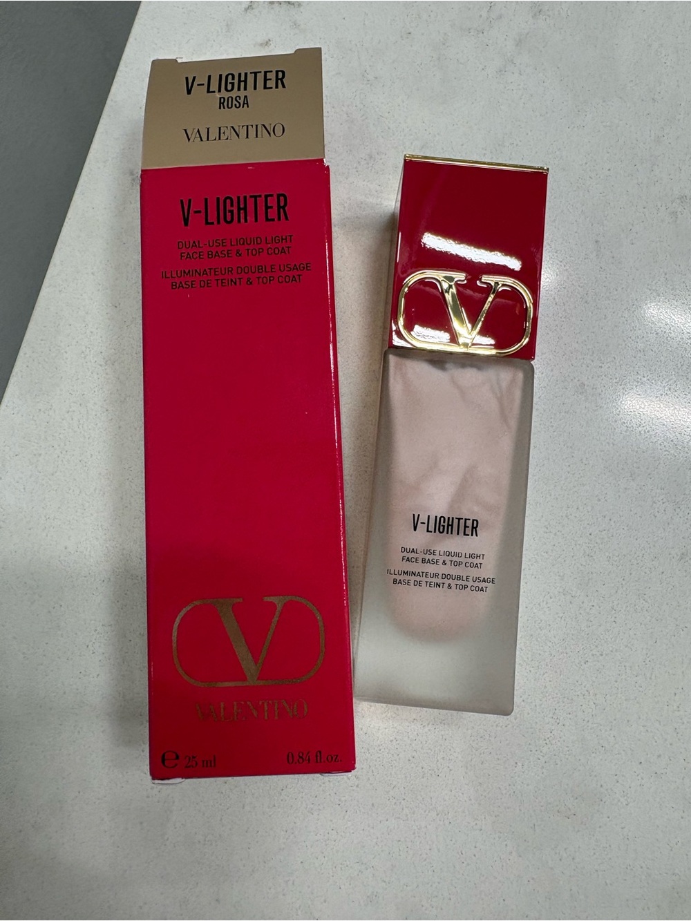 Valentino V-Lighter Dual-Use Liquid Light in Rosa - Brand New